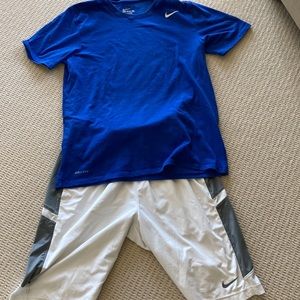 Nike shorts (sz S) AND t shirt (sz M)